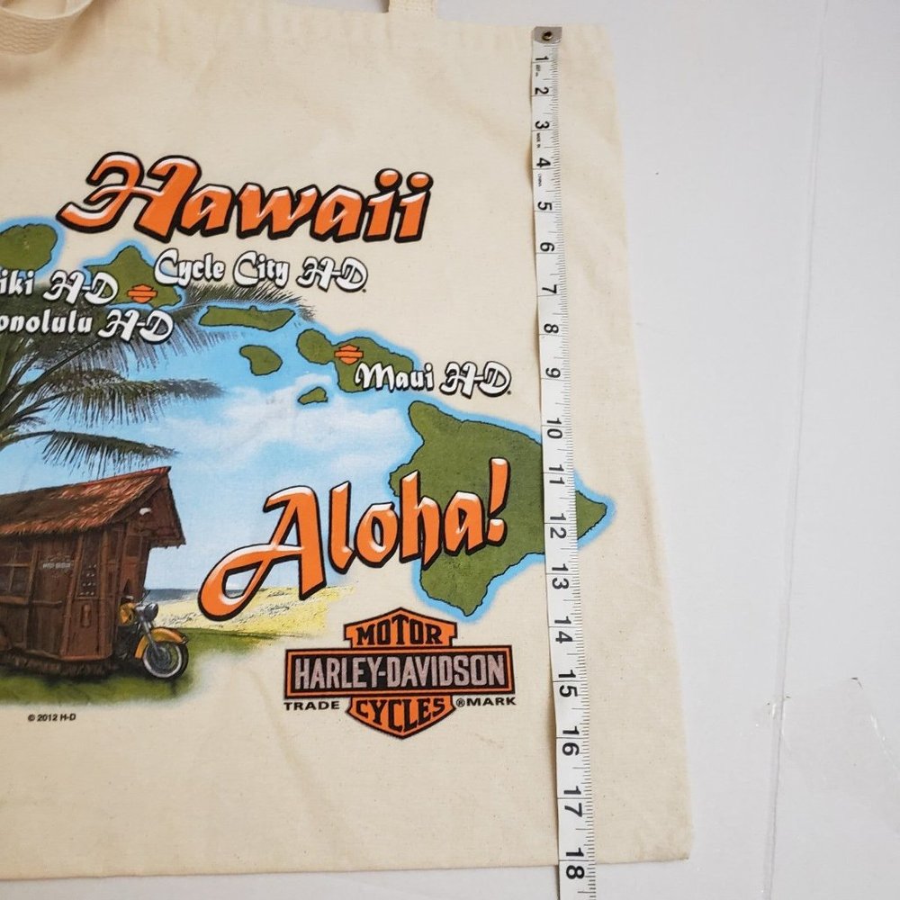 Harley Davidson 2012 canvas tote Hawaii - Picture 4 of 11